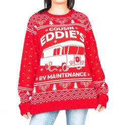 Costume Agent National Lampoon Christmas Vacation Red Eddies Ugly Christmas Sweater