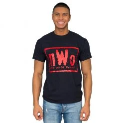Artbox Men's Shirts New World Order Red Ink Black T-shirt