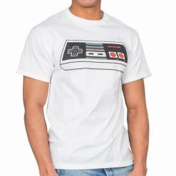 Freeze Nintendo Controller White Adult T-shirt Shirts / Tops