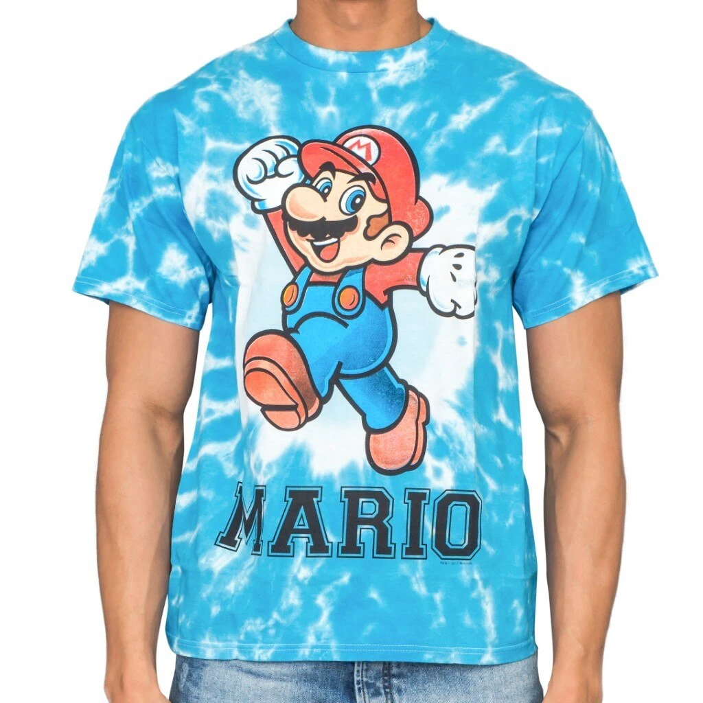 Freeze Nintendo Mario Cheer White Dyed T-shirt 1 Freeze Nintendo Mario Cheer White Dyed T-shirt