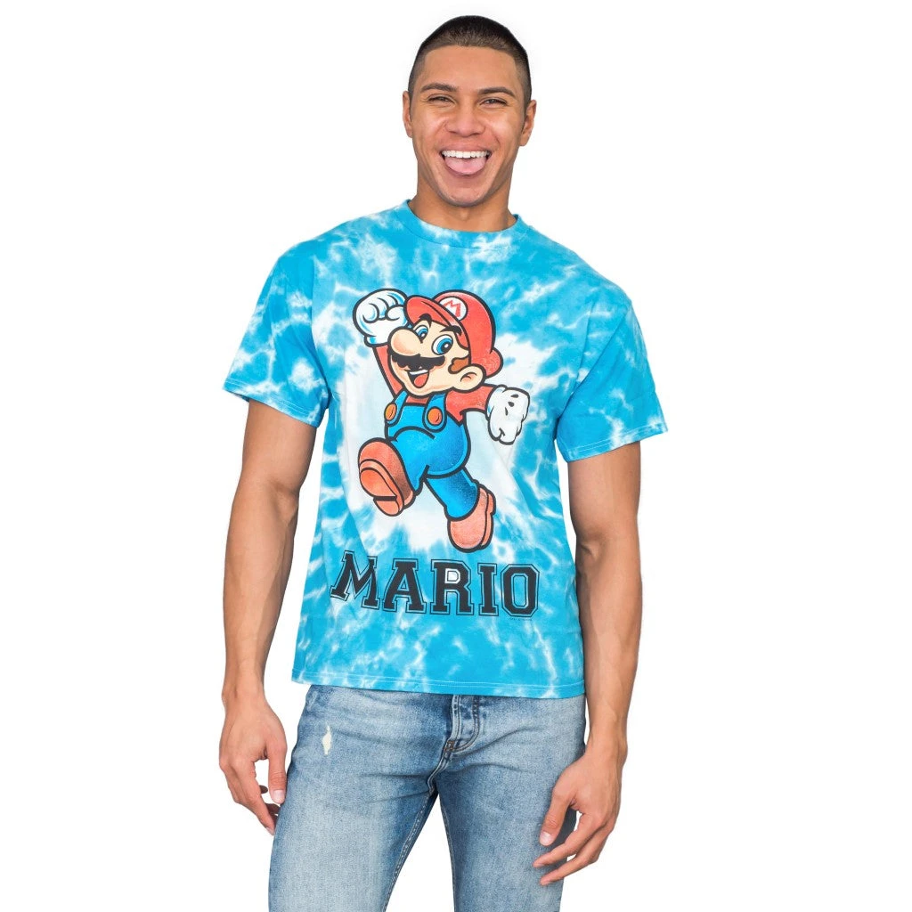 Freeze Nintendo Mario Cheer White Dyed T-shirt 3 Freeze Nintendo Mario Cheer White Dyed T-shirt