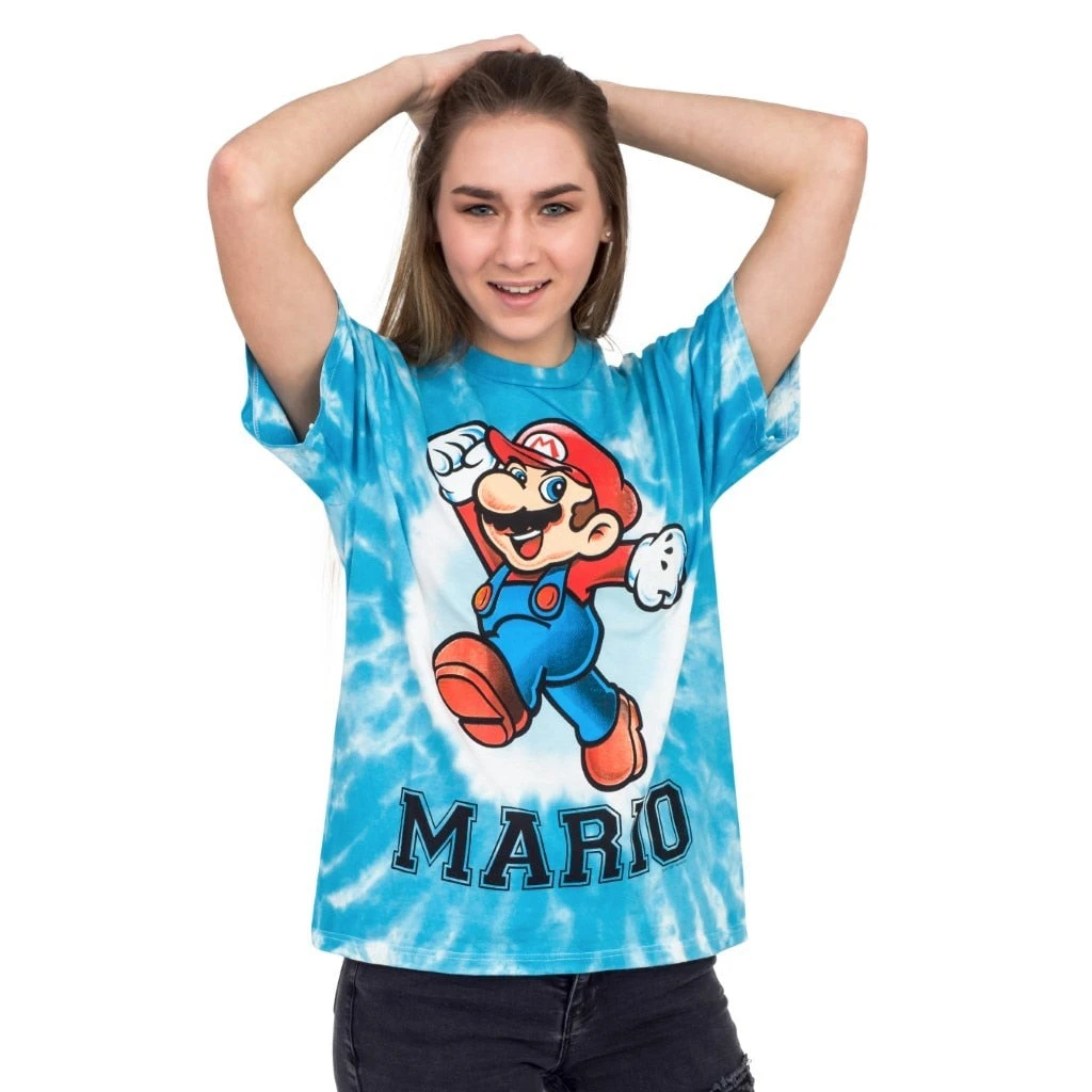 Freeze Nintendo Mario Cheer White Dyed T-shirt 2 Freeze Nintendo Mario Cheer White Dyed T-shirt