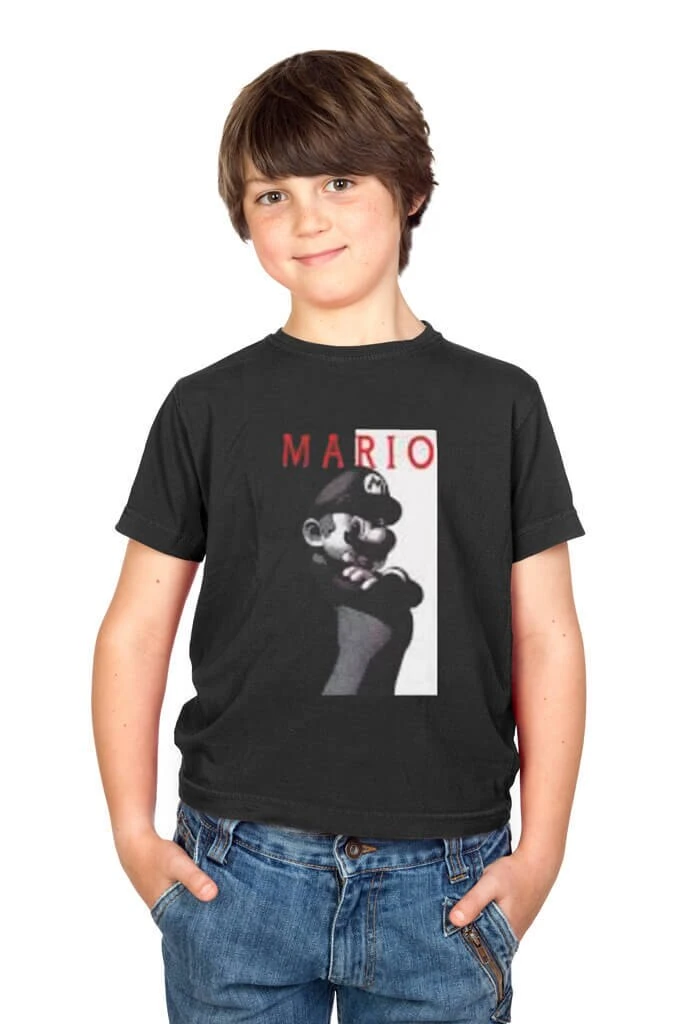 Fifth Sun Youth Shirts Mario Scarface Parody T-shirt 1 Fifth Sun Youth Shirts Mario Scarface Parody T-shirt
