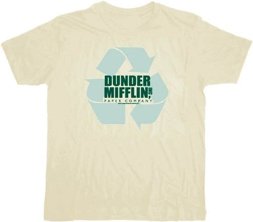 T-Line Dunder Mifflin Inc Recyling Paper Company T-shirt Comedy 1 T-Line Dunder Mifflin Inc Recyling Paper Company T-shirt Comedy