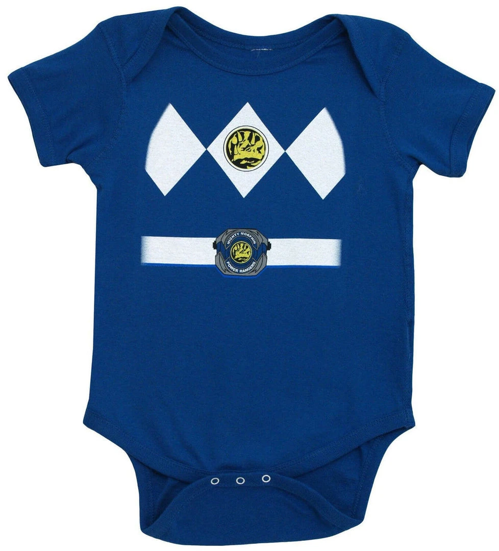 Mighty Fine Power Rangers Baby Ranger Costume Romper Infant Snapsuit 5 Mighty Fine Power Rangers Baby Ranger Costume Romper Infant Snapsuit