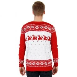 Costume Agent Sweaters & Sweatshirts Ugly Christmas Sweater Two Big Humping Reindeer Sweater
