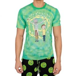 Underboss Rick And Morty Portal T-Shirt And Lounge Pants Pajama Set Pajamas / Underwear
