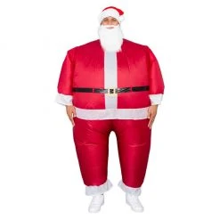 Costume Agent Santa Claus Inflatable Chub Suit® Costume With Beard And Hat