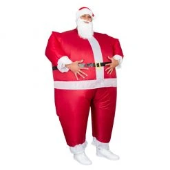 Costume Agent Santa Claus Inflatable Chub Suit® Costume With Beard And Hat