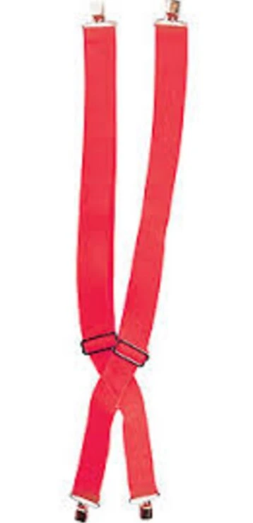 Costume Agent Red Adult Costume Suspenders Accessories / Footwear