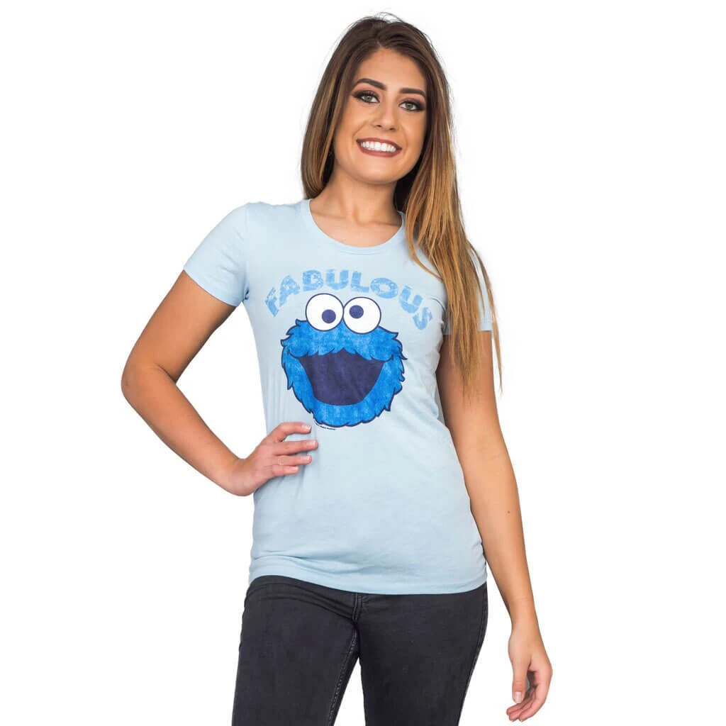 Mighty Fine Shirts / Tops Sesame Street Fabulous Cookie Monster T-shirt 1 Mighty Fine Shirts / Tops Sesame Street Fabulous Cookie Monster T-shirt