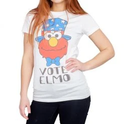 Mighty Fine Shirts / Tops Sesame Street Vote Elmo President Hat T-Shirt