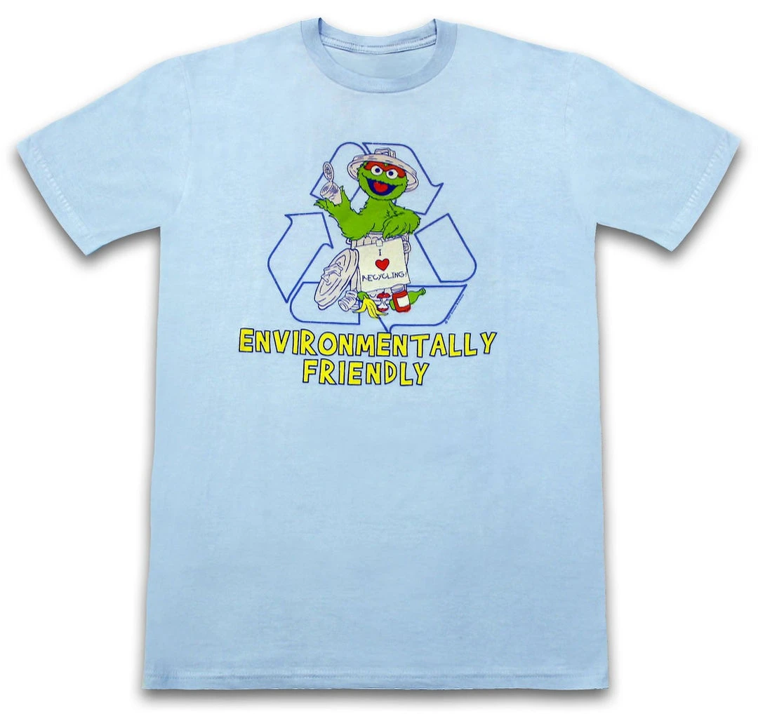 Mighty Fine Sesame Street Oscar The Grouch "Environmentally Friendly" T-shirt