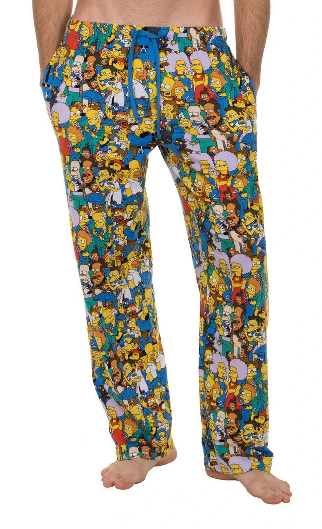 Underboss The Simpsons Springfield Multi Character Collage Lounge Pants 1 Underboss The Simpsons Springfield Multi Character Collage Lounge Pants