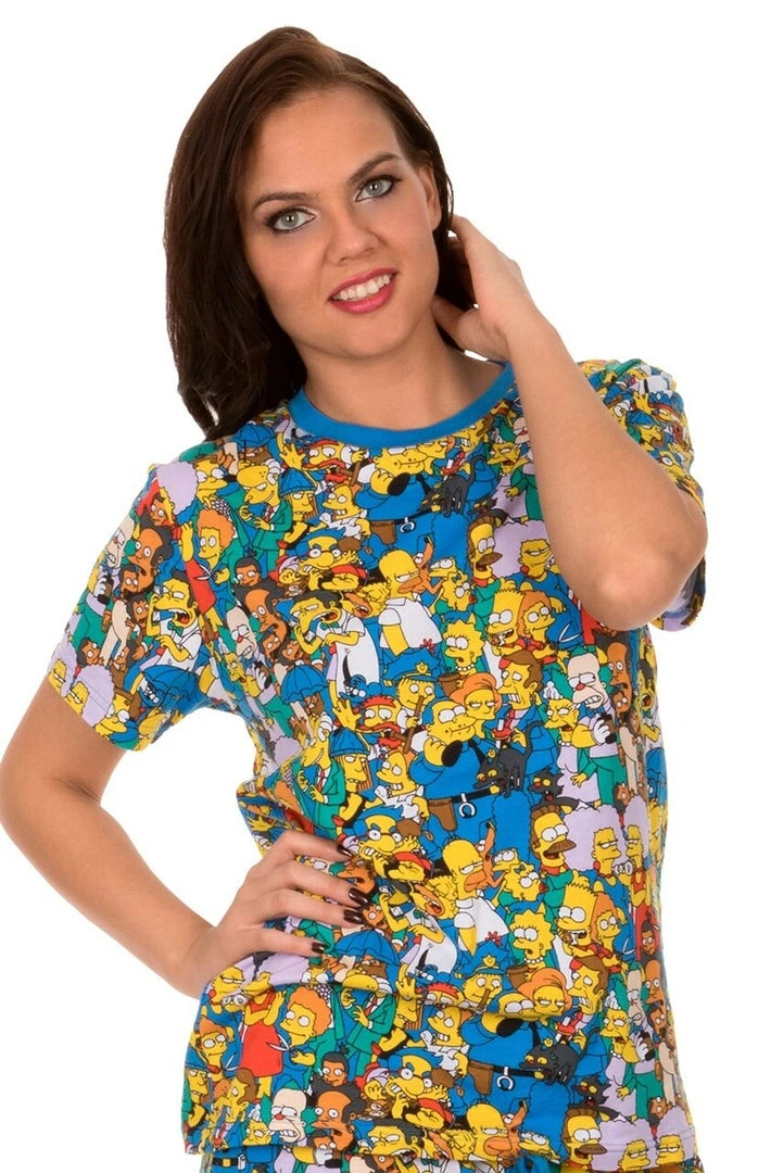 Underboss The Simpsons Springfield Multi Character Collage T-shirt Tee Men's Shirts 1 Underboss The Simpsons Springfield Multi Character Collage T-shirt Tee Men's Shirts
