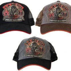 Calhoun SAMCRO Men Of Mayhem Adjustable Trucker Hat