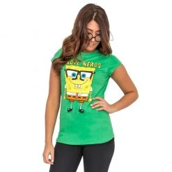 Mighty Fine Spongebob Squarepants I Love Nerds T-shirt Shirts / Tops