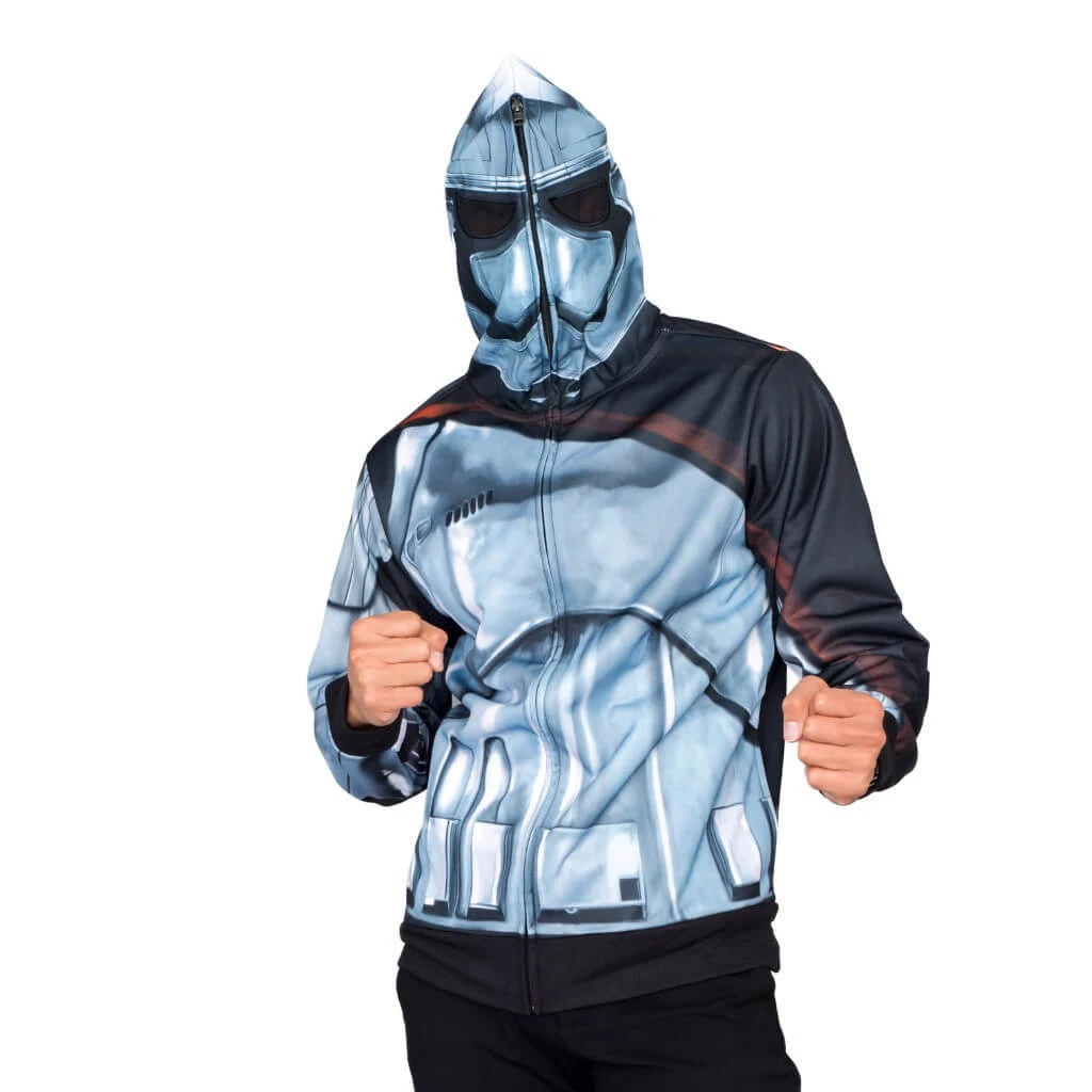 Mad Engine Sweaters & Sweatshirts Star Wars Captain Phasma Poly Zip Up Costume Hoodie 3 Mad Engine Sweaters & Sweatshirts Star Wars Captain Phasma Poly Zip Up Costume Hoodie