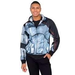 Mad Engine Sweaters & Sweatshirts Star Wars Captain Phasma Poly Zip Up Costume Hoodie