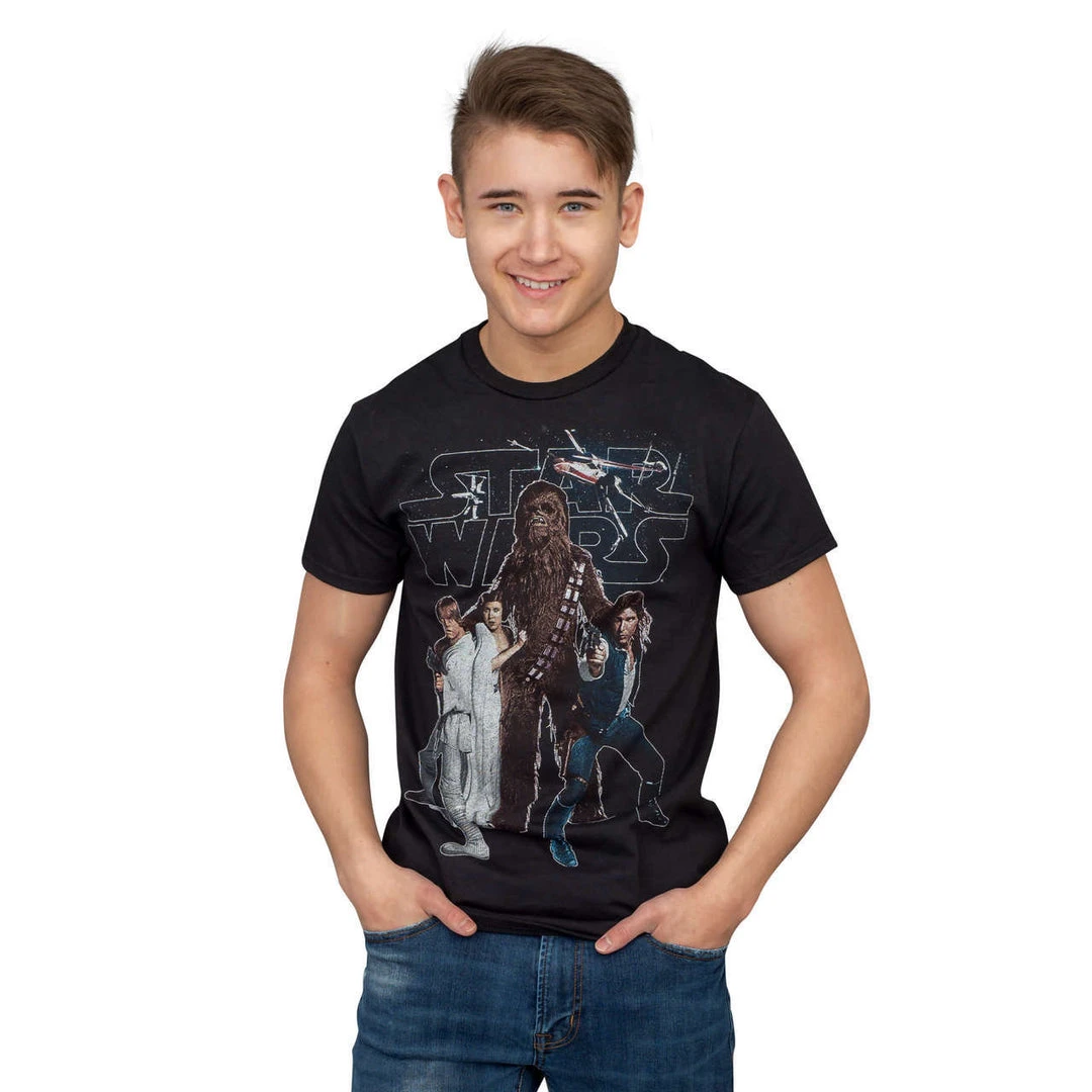 Hybrid Apparel Star Wars Chewie And The Gang T-shirt Shirts / Tops 3 Hybrid Apparel Star Wars Chewie And The Gang T-shirt Shirts / Tops