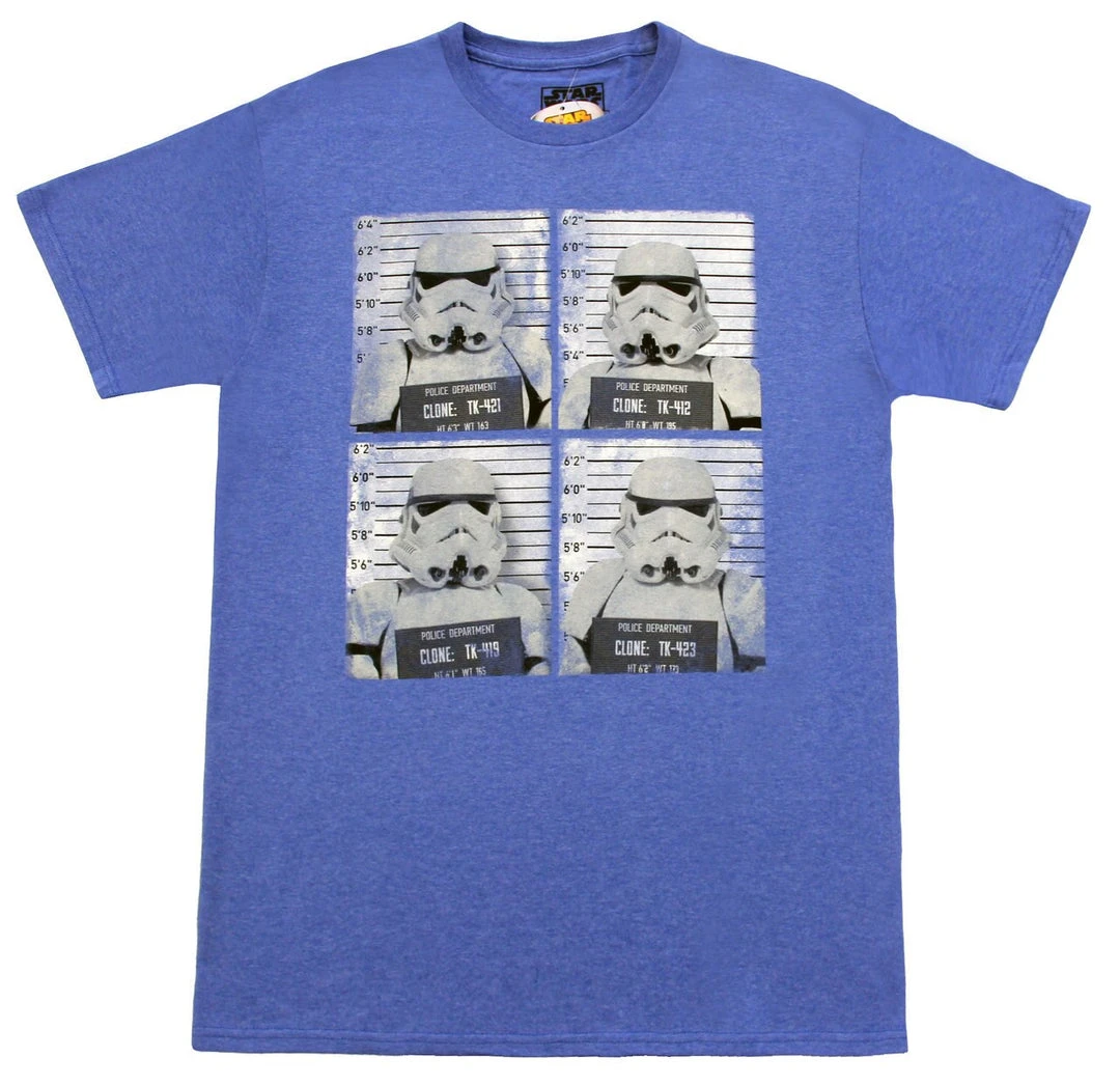 Hybrid Apparel Storm Trooper Line Up Mug Shots T-shirt