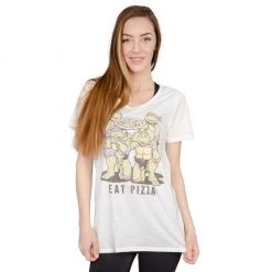 Junk Food TMNT Eat Pizza Juniors T-Shirt Shirts / Tops 6 Junk Food TMNT Eat Pizza Juniors T-Shirt Shirts / Tops