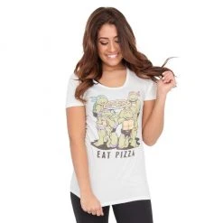 Junk Food TMNT Eat Pizza Juniors T-Shirt Shirts / Tops