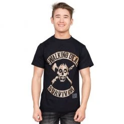 Changes The Walking Dead Survivor Skull T-Shirt Men's Shirts