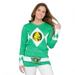 Mighty Fine Shirts / Tops The Power Rangers Long Sleeve Costume T-shirt And Gloves