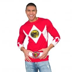 Mighty Fine Shirts / Tops The Power Rangers Long Sleeve Costume T-shirt And Gloves