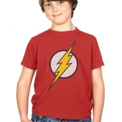 Mad Engine The Flash Lightning Bolt Logo Youth T-shirt