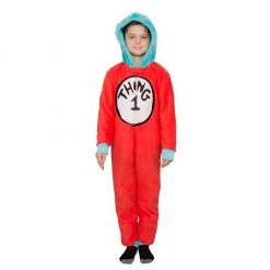 MJC Pajamas / Underwear Thing 1 To 6 Interchangeable Patches Kids Union Suit