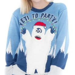 Costume Agent Sweaters & Sweatshirts Yeti To Party Light Up Ugly Christmas Sweater 6 Costume Agent Sweaters & Sweatshirts Yeti To Party Light Up Ugly Christmas Sweater