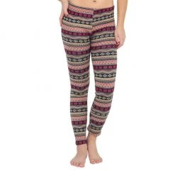 True Rock Ugly SNOWFLAKES Pattern PINK GRAY Christmas Leggings