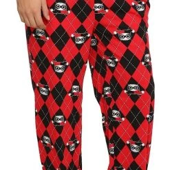 Undergirl Harley Quinn Argyle All Over Print Lounge Pants