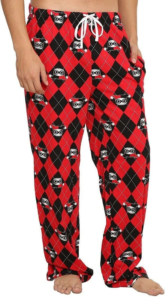 Undergirl Harley Quinn Argyle All Over Print Lounge Pants 1 Undergirl Harley Quinn Argyle All Over Print Lounge Pants
