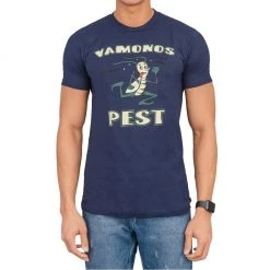 Isaac Morris Vamonos Pest Logo Adult Navy T-Shirt