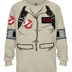 Mad Engine Venkman Long Sleeve Costume T-Shirt With Back Print