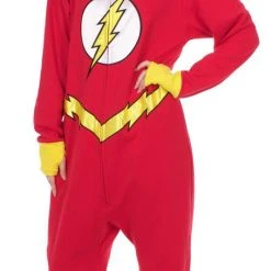 Underboss Pajamas / Underwear Barry Allen The Flash Hooded One Piece Pajama 5 Underboss Pajamas / Underwear Barry Allen The Flash Hooded One Piece Pajama