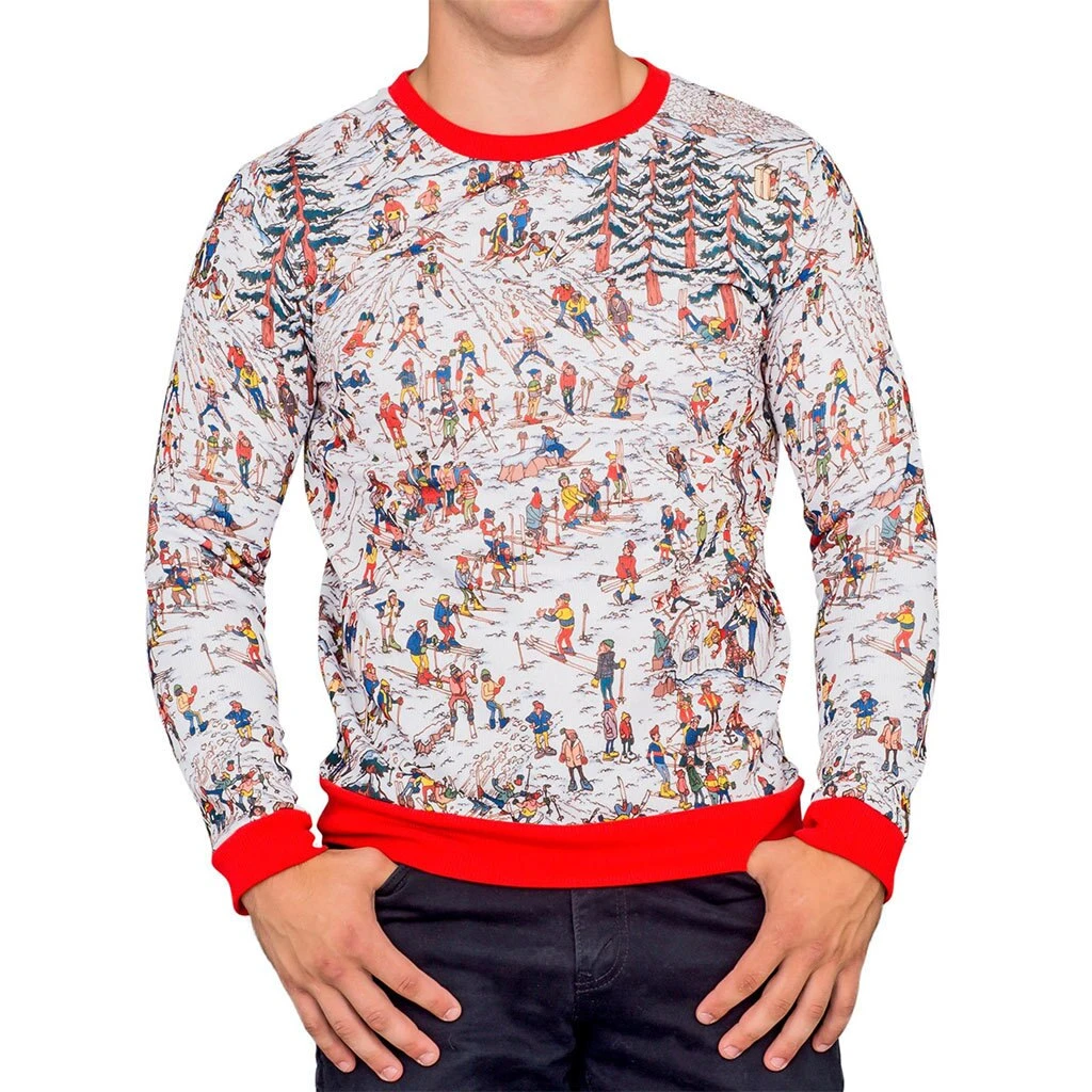 Vendor-unknown Where Is Waldo Snow Mountain Long Sleeve Sweater Sweaters & Sweatshirts 1 Vendor-unknown Where Is Waldo Snow Mountain Long Sleeve Sweater Sweaters & Sweatshirts