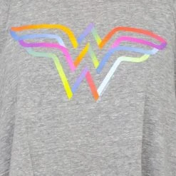 Junk Food Wonder Woman Rainbow Logo Long Sleeve T-Shirt Shirts / Tops 7 Junk Food Wonder Woman Rainbow Logo Long Sleeve T-Shirt Shirts / Tops