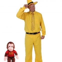 Curious George Man In The Yellow Hat Costume Set Animation