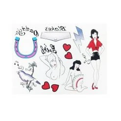 Costume Agent Amy Winehouse Tattoo And Wig Set Wigs