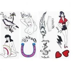 Costume Agent Amy Winehouse Tattoo And Wig Set Wigs