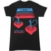 TVStoreOnline Atari Video Game Console And Joysticks Adult Black T-Shirt