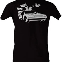 American Classics Back To The Future Open Delorean Car T-shirt Men's Shirts