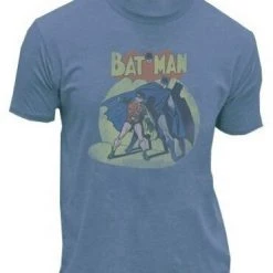 Trevco Shirts / Tops Batman & Robin In The Spotlight Slate T-shirt