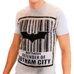 Trevco Shirts / Tops Batman Barcode Defender Of Gotham City T-Shirt