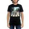 Vendor-unknown The Beatles Abbey Road Adult Black T-shirt