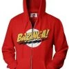 Ripple Junction The Big Bang Theory Bazinga! Adult Zip Up Sweatshirt Hoodie